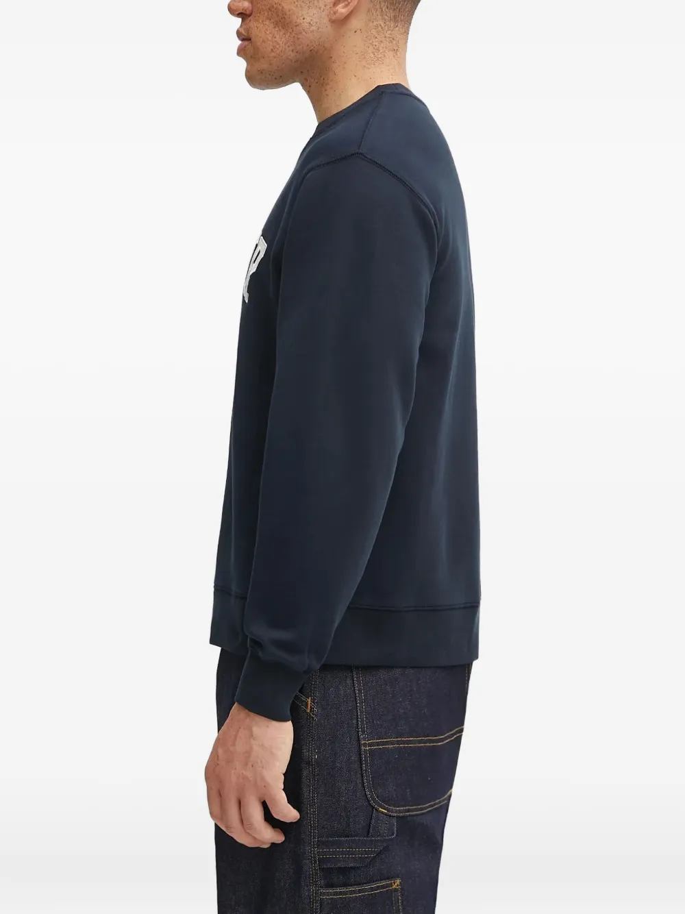 Barbour Northumberland Logo Crew-neck Sweatshirt In Blue