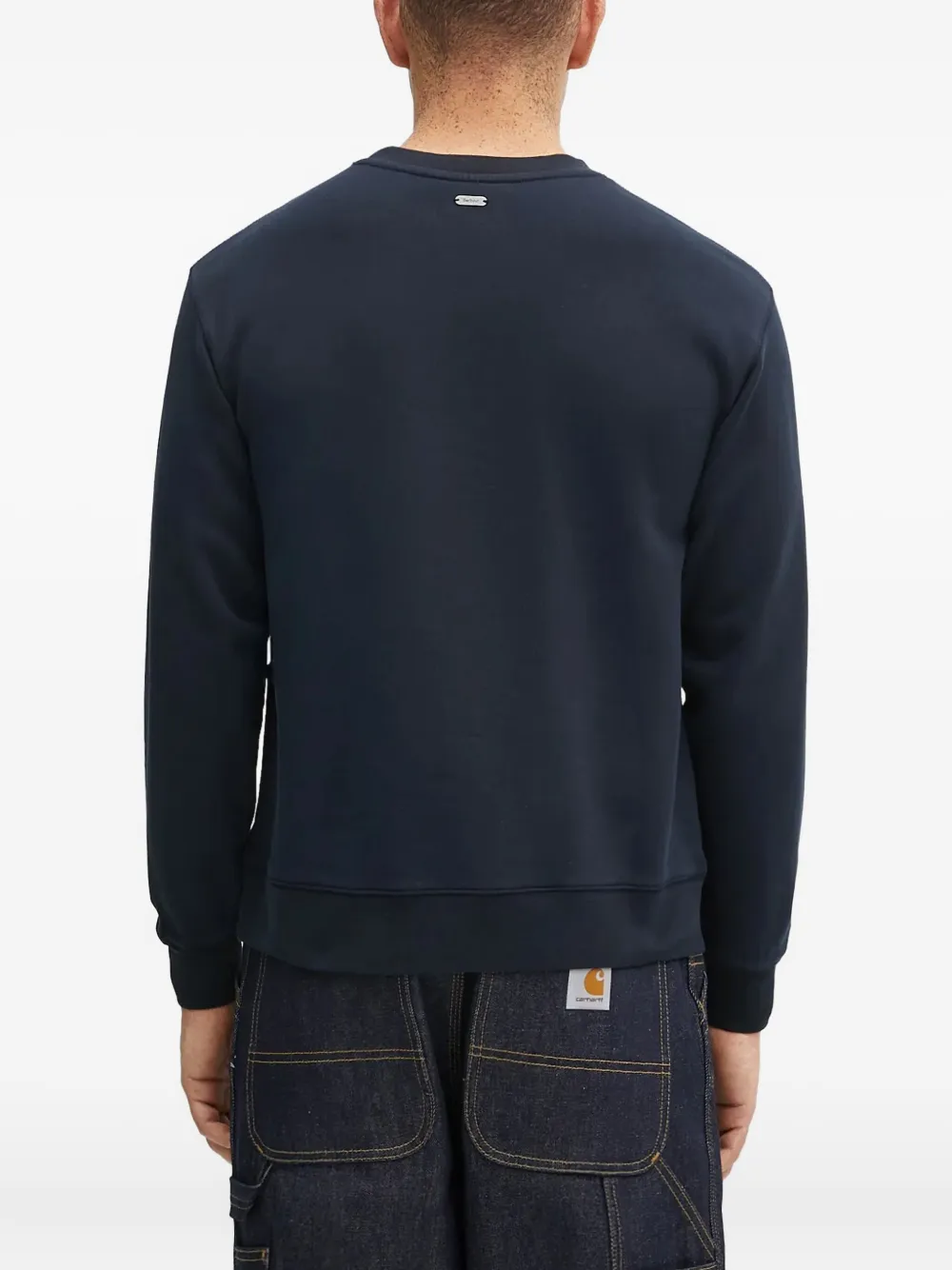 Barbour Northumberland Logo Crew-neck Sweatshirt In Blue