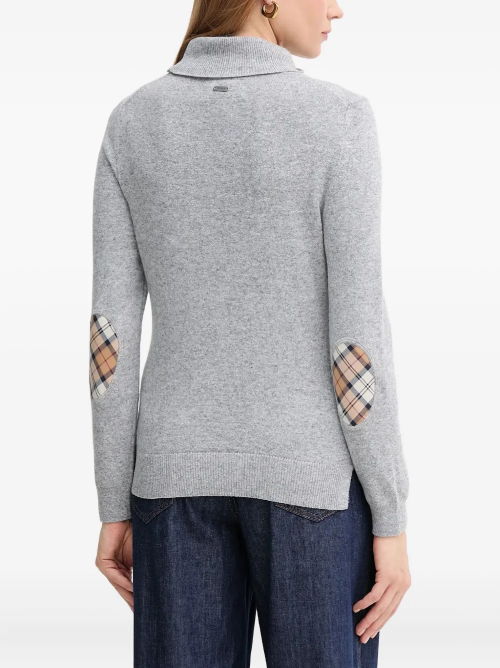 Barbour Pendle Roll-neck Sweater In Gray