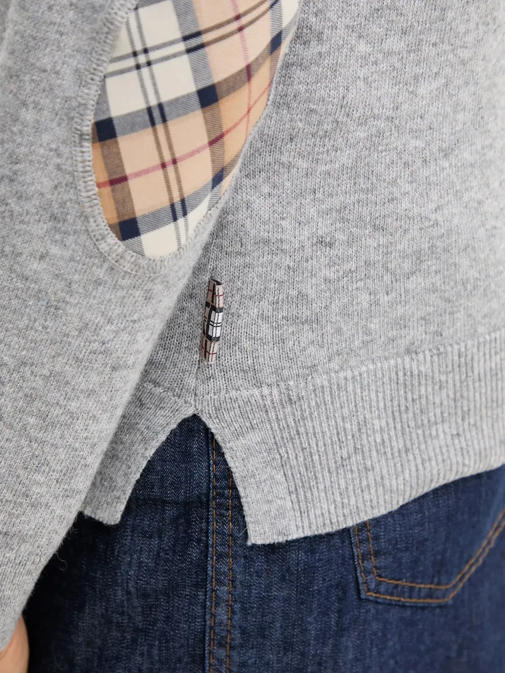 Barbour Pendle Roll-neck Sweater In Gray