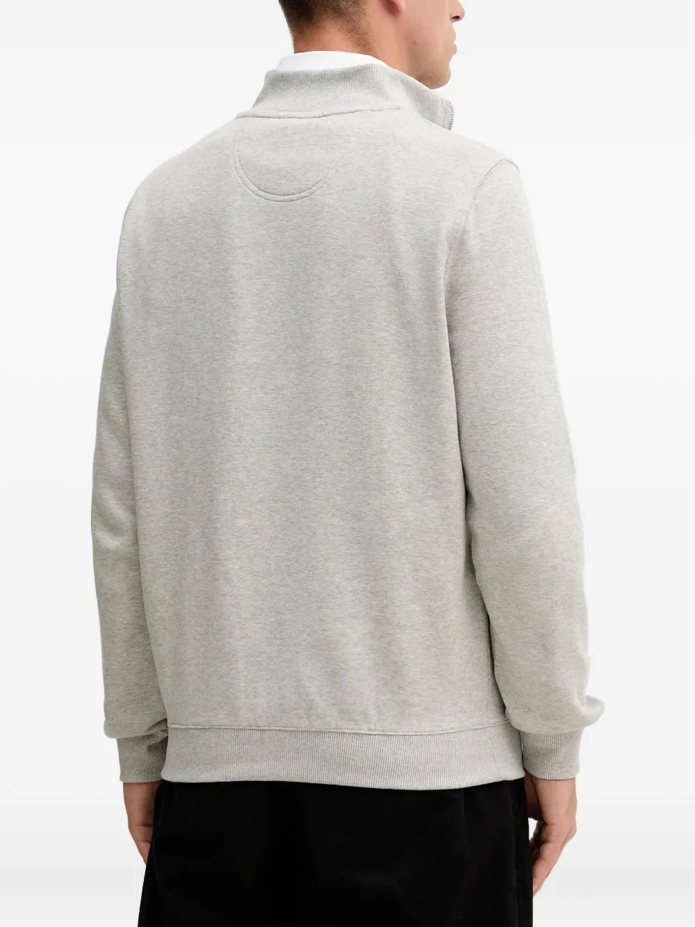 Barbour Beckhill Half-zip Sweatshirt In Gray