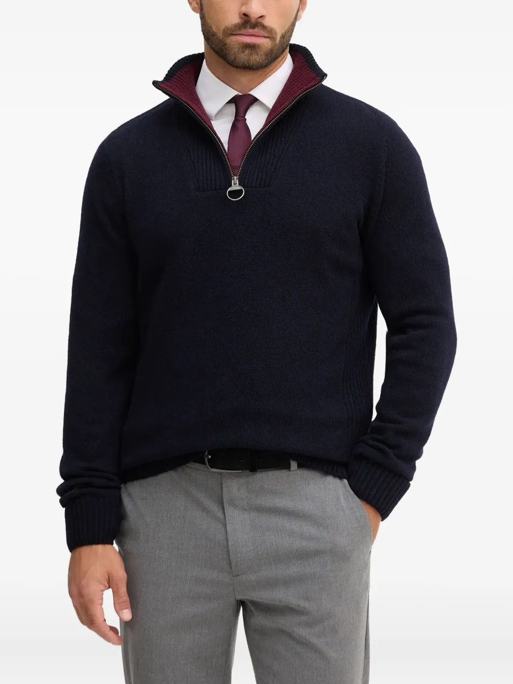 Barbour suéter con cierre | azul | Image 1