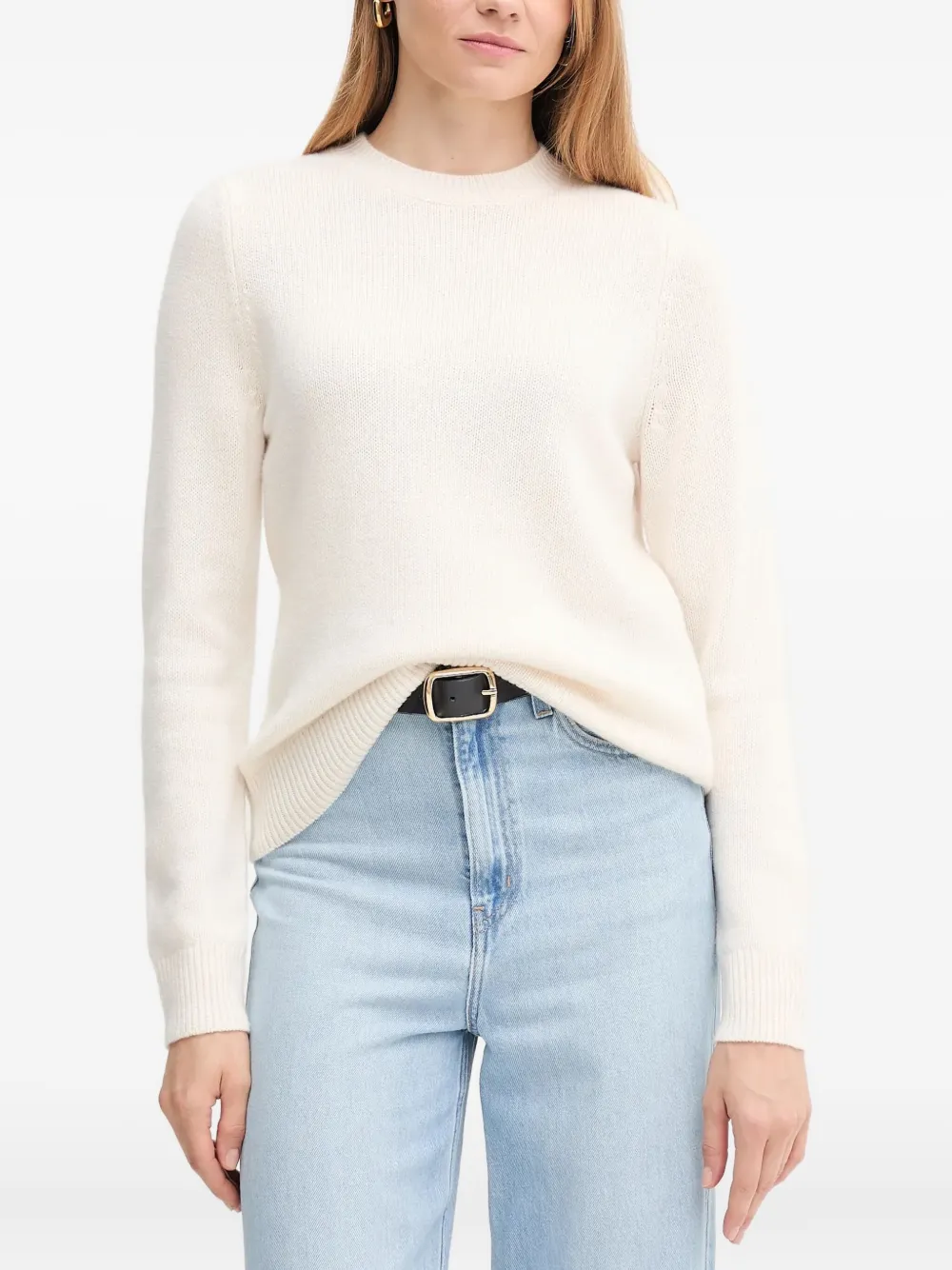 Barbour Woodhouse Logo-plaque Sweater In White