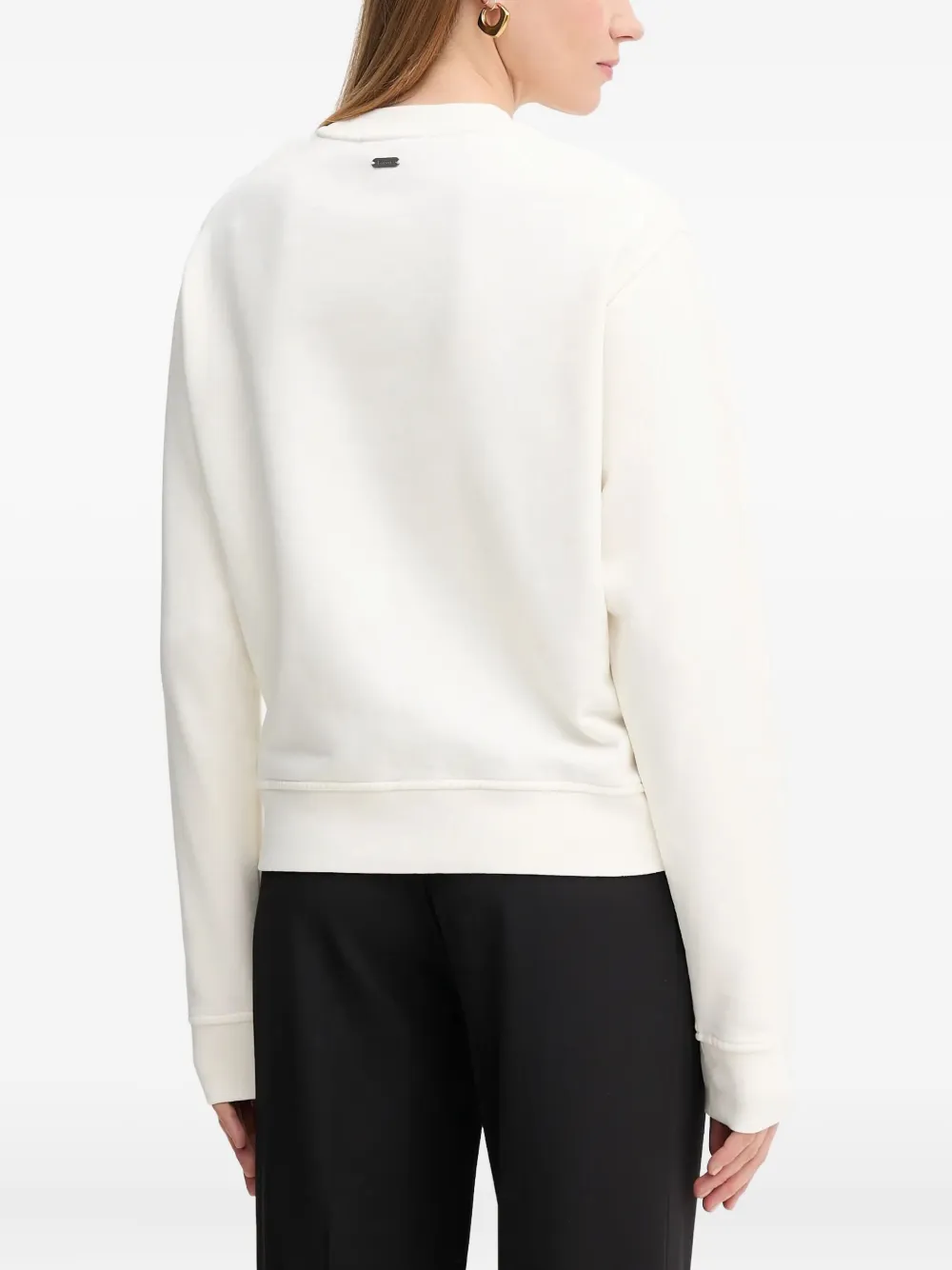 Barbour Bede sweater met ronde hals en logo Beige