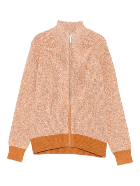 TRUSSARDI JUNIOR high-neck zip-up cardigan