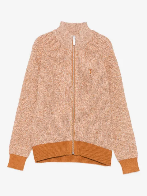 TRUSSARDI JUNIOR high-neck zip-up cardigan