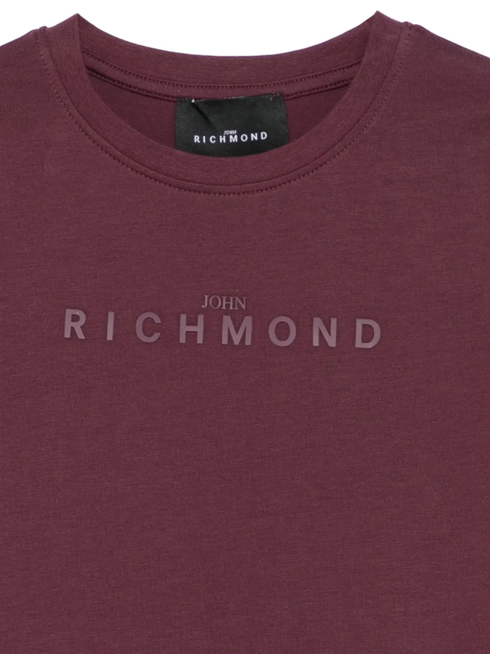 John Richmond Junior T-shirt met geborduurd logo Rood