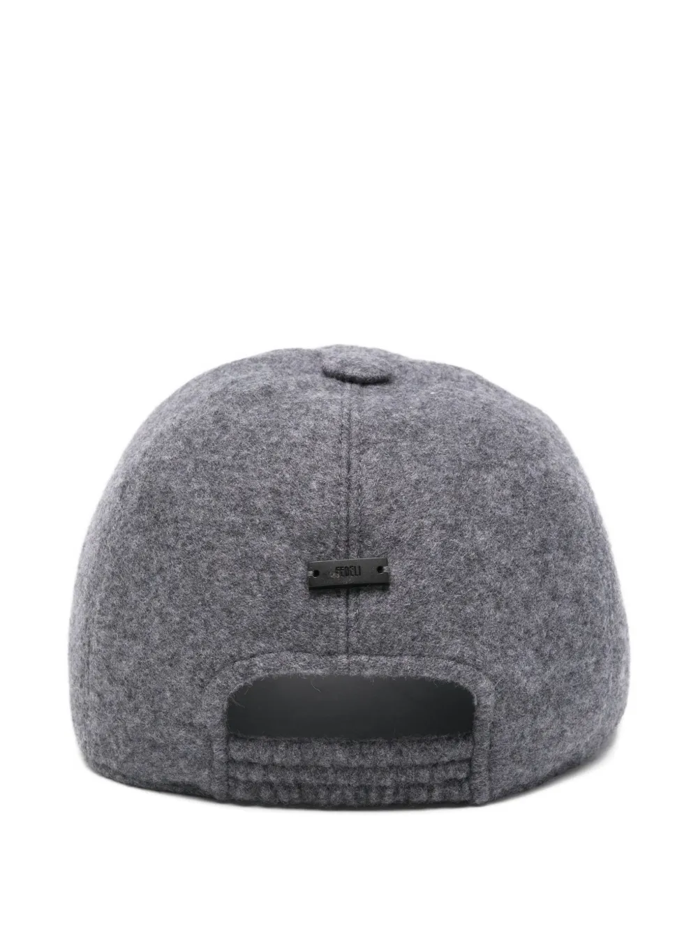 Fedeli Panelled Baseball Cap In Gray