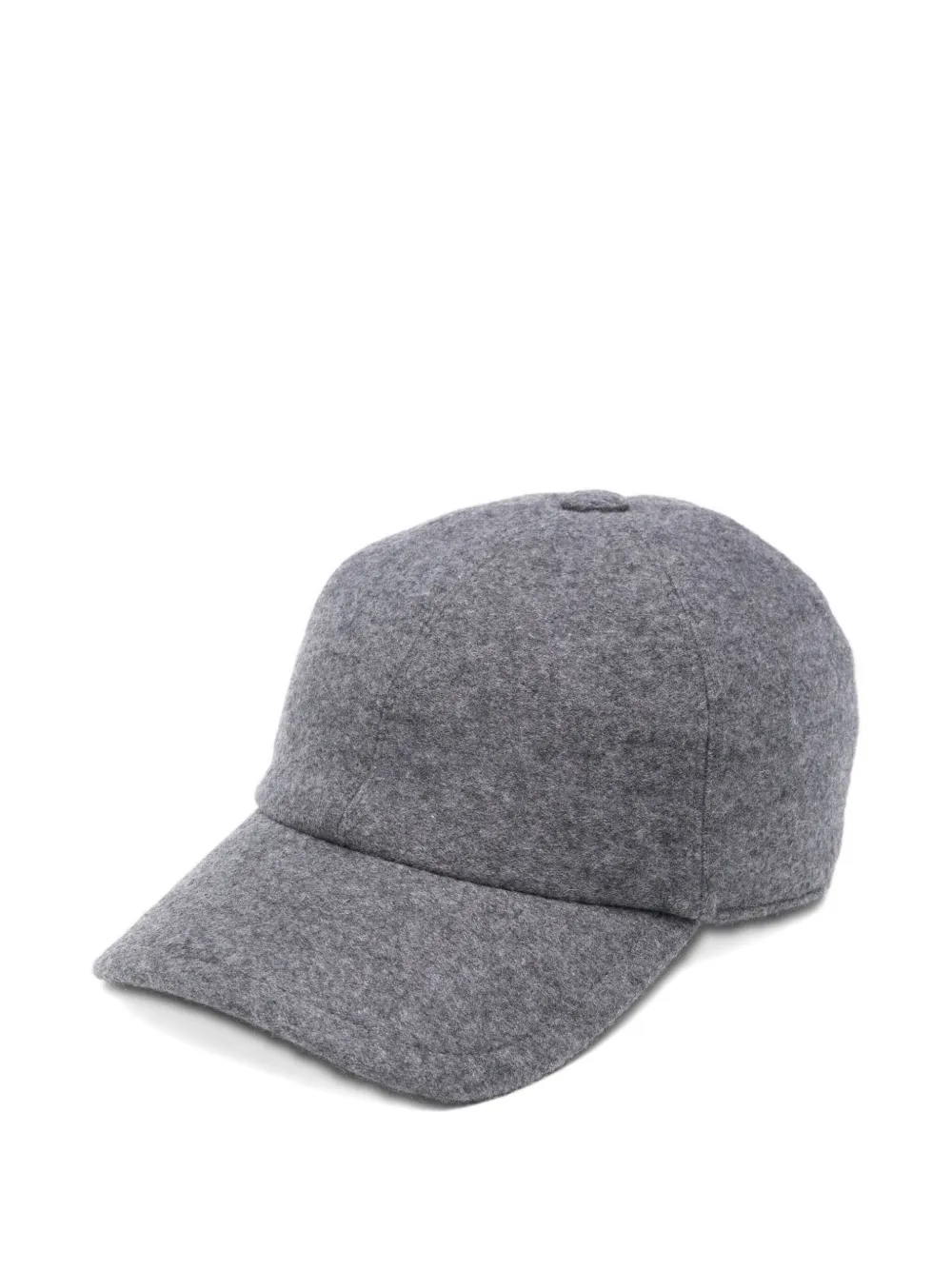 Fedeli Panelled Baseball Cap In Gray