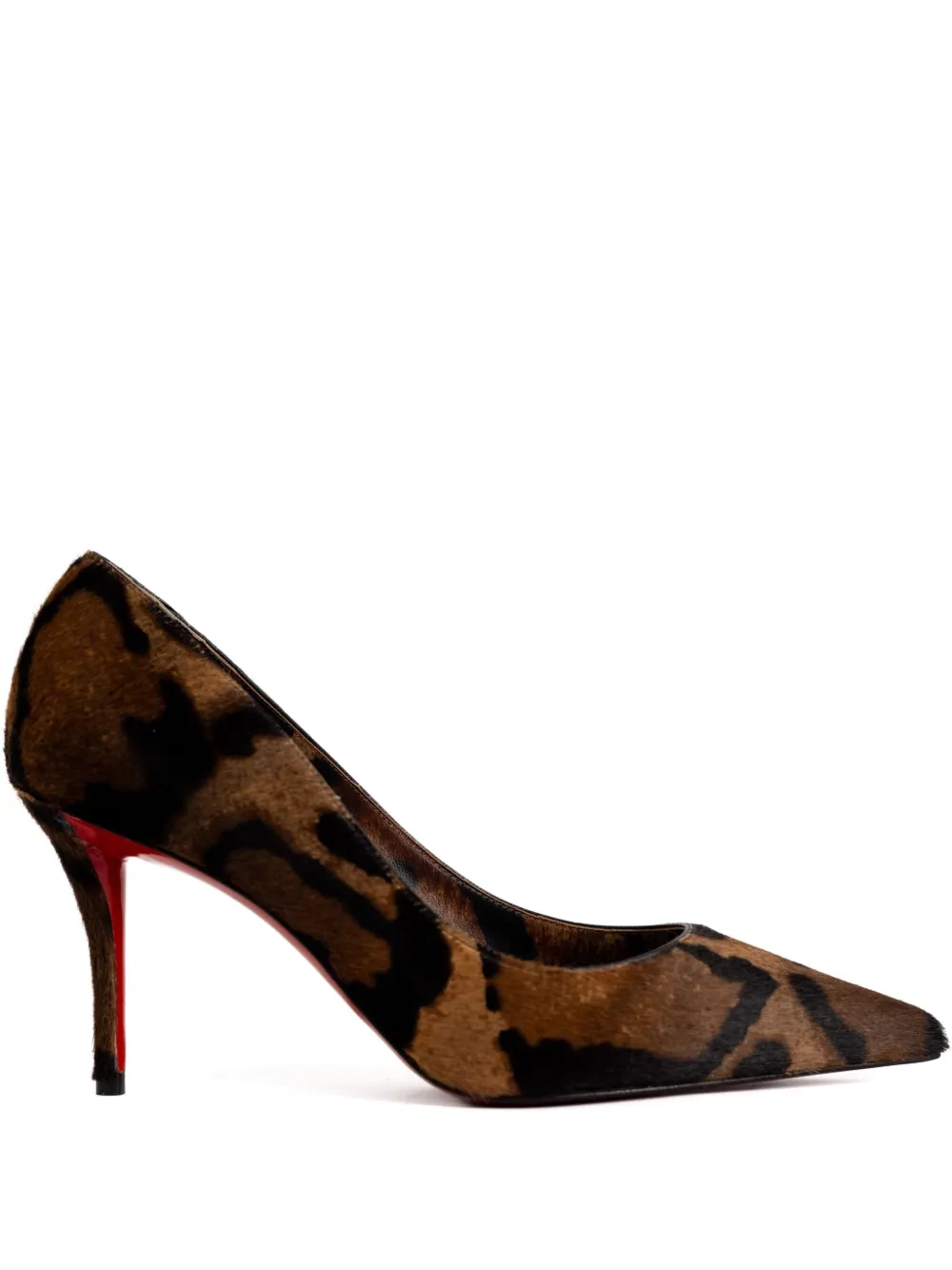 Christian Louboutin 80mm Miss Z leopard-print stiletto pumps | Brown | Image 1