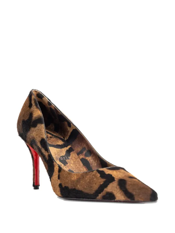 Christian Louboutin 80mm Miss Z leopard-print Stiletto Pumps