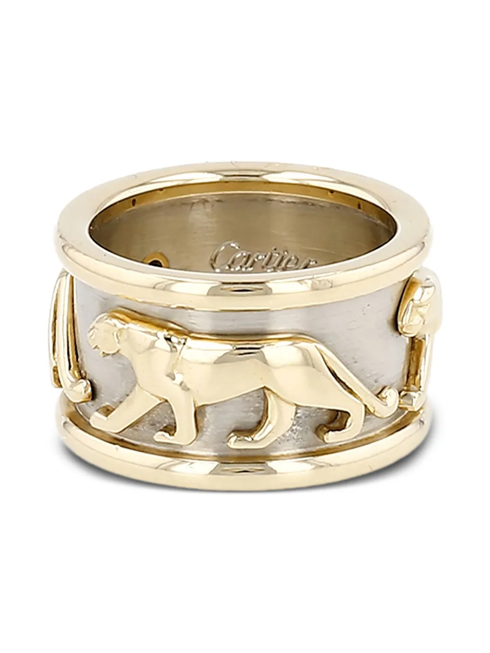 Cartier yellow gold and grey gold puma-embellishment ring | Gold | Image 1