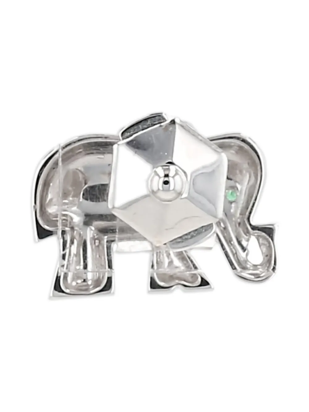 Cartier white gold and emerald elephant brooch | Women | Image 2