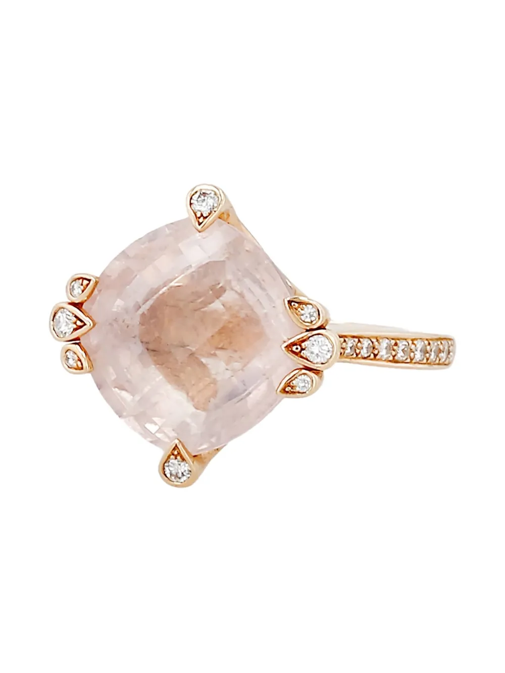 Cartier 2000s rose gold Inde Mystérieuse diamond and quartz ring | Image 2