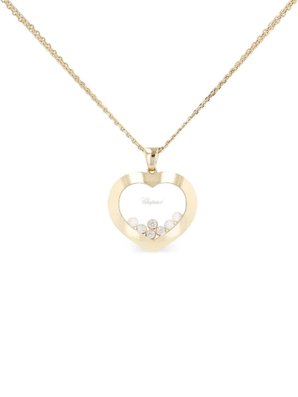 Chopard Pre-Owned Pink Gold Happy Diamonds Diamond Heart Necklace