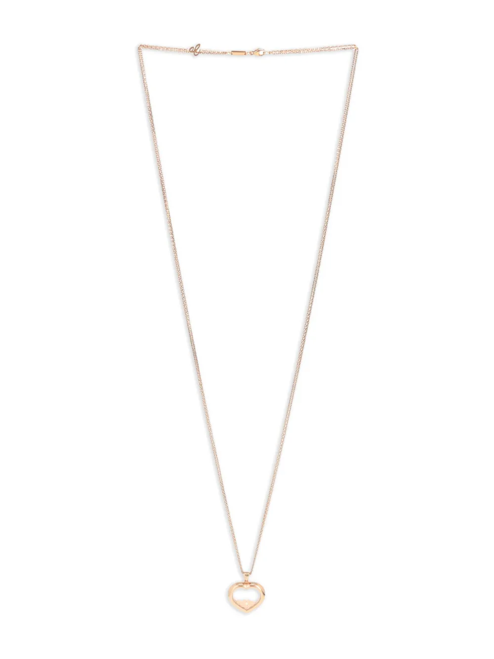 Chopard Pre-Owned pink gold Happy Diamonds diamond heart necklace | Gold | Image 1