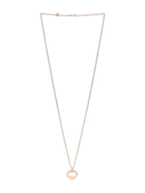 Chopard Pre-Owned pink gold Happy Diamonds diamond heart necklace