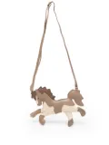Donsje horse-shaped leather shoulder bag - Brown