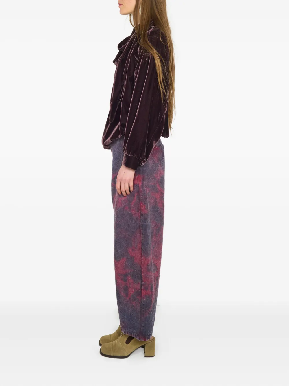 Anntian tie-dye wide-leg jeans | Wide-Leg Jeans | Image 2