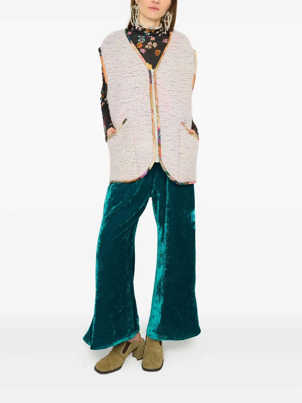 Anntian patchwork fleece vest | Vests & Tank Tops | Image 2