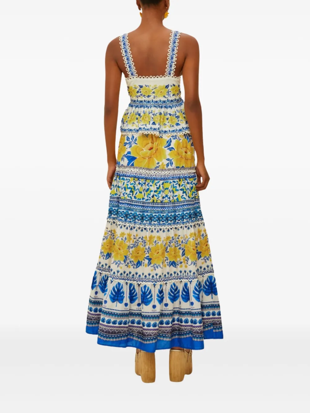 FARM Rio Zuli floral-print tiered maxi skirt | A-Line Skirts | Image 2