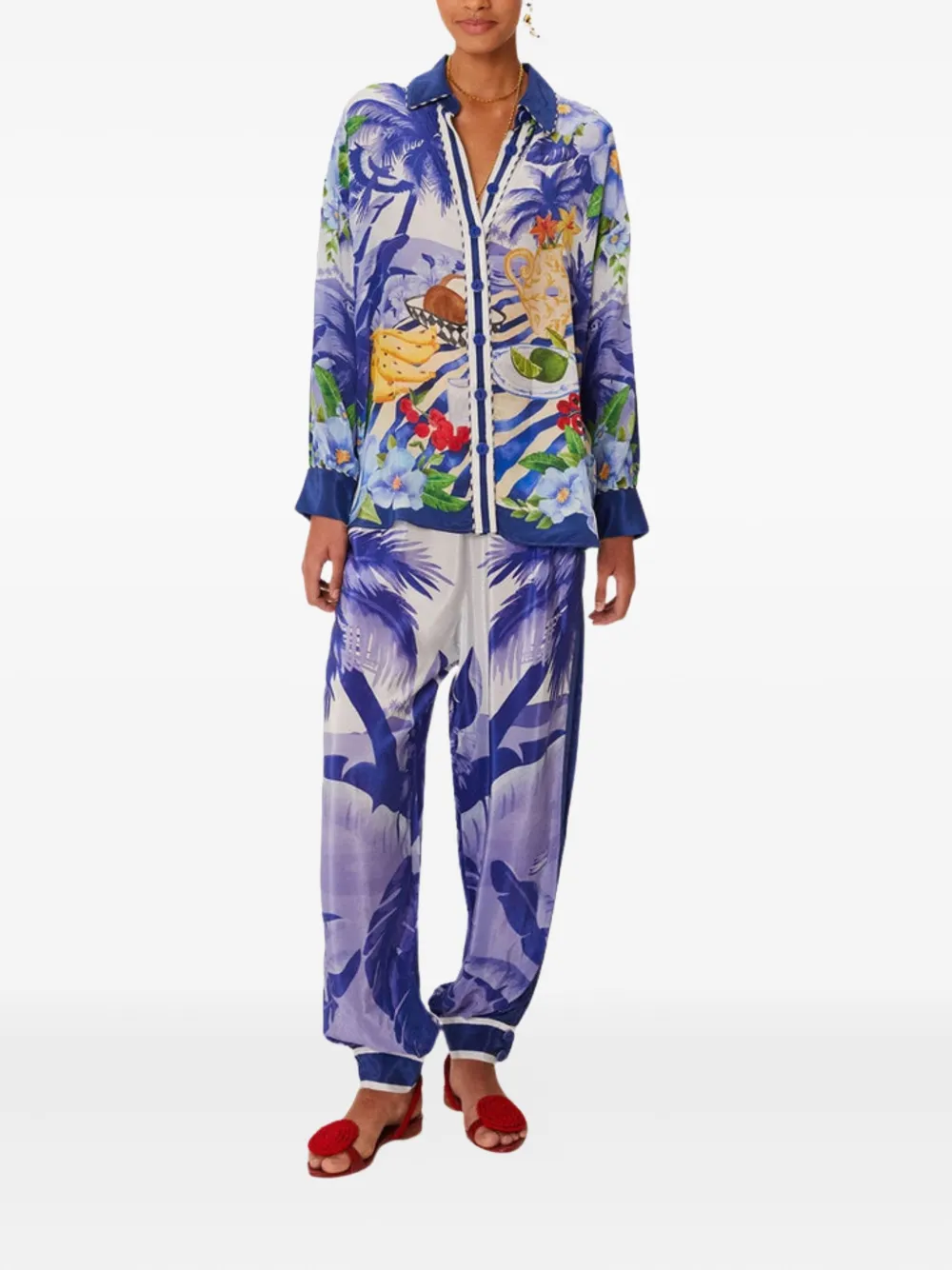 FARM Rio Fresh Table pajama pants - Paars
