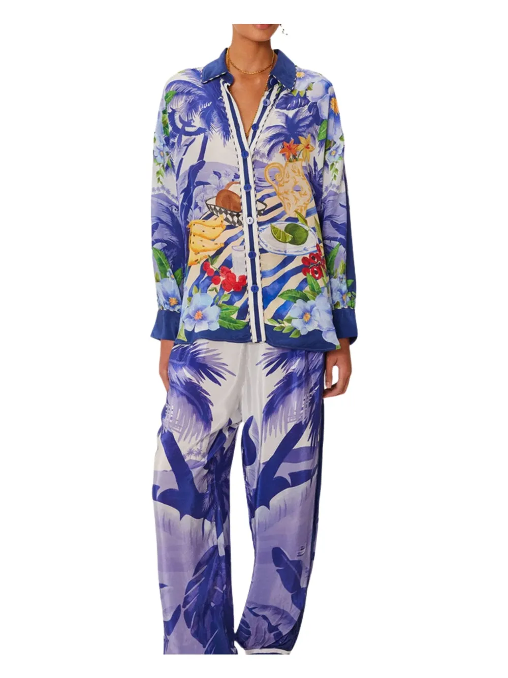 FARM Rio Fresh Table pajama pants - Viola