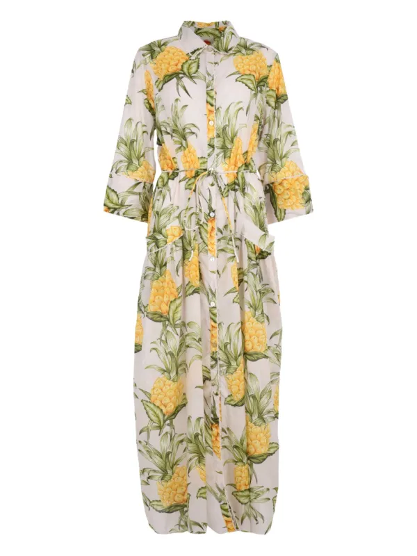 pineapple shirt dress Custom Face With Pineapple Hawaiian Cami Dress For Women