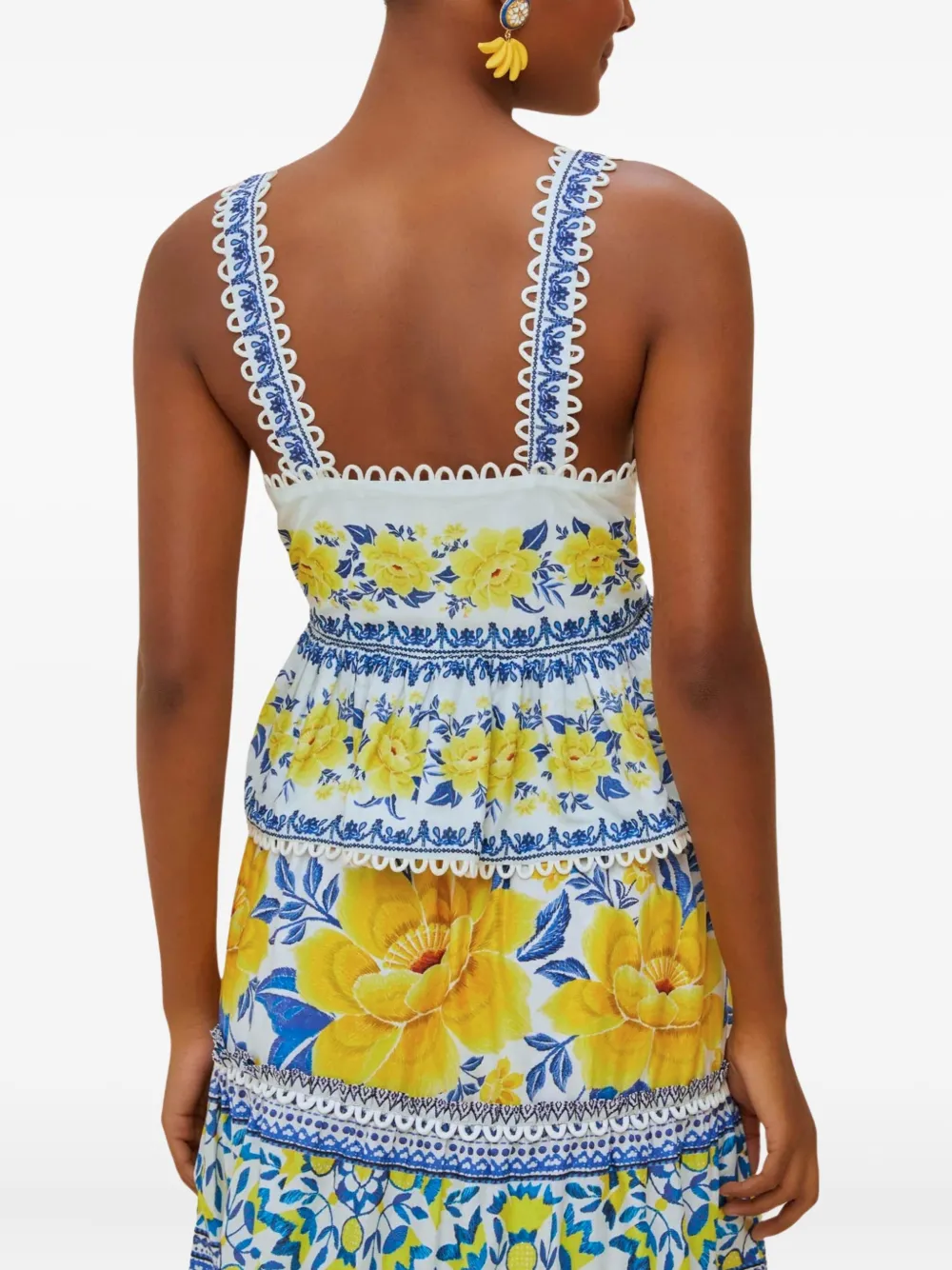 FARM Rio Shirt met bloemenprint Wit