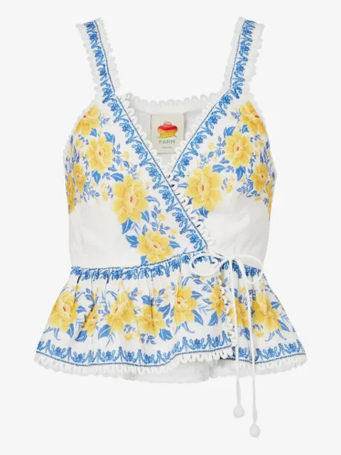 FARM Rio floral-print blouse