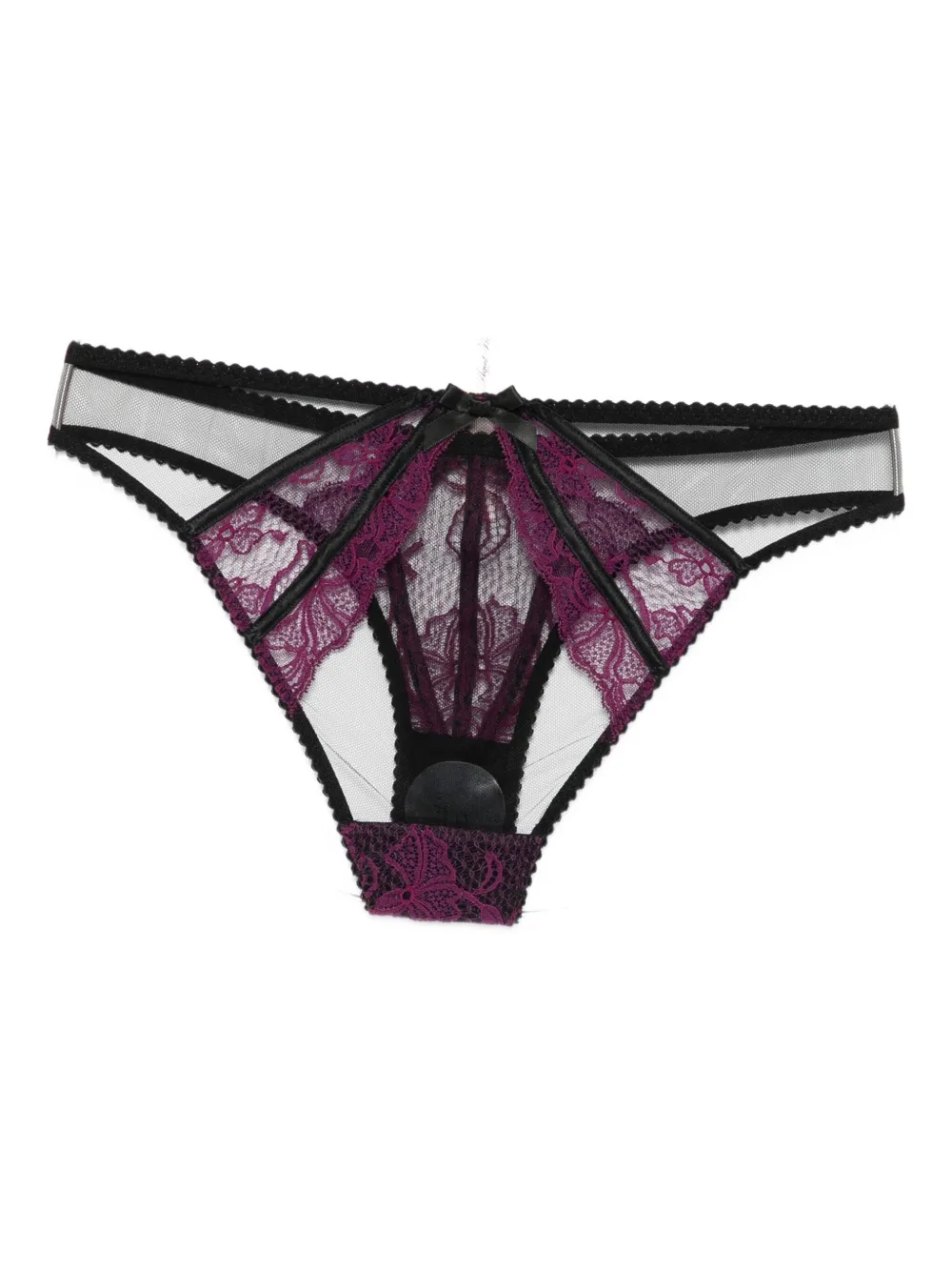 Agent Provocateur Rozlyn lace-paneled briefs - Zwart
