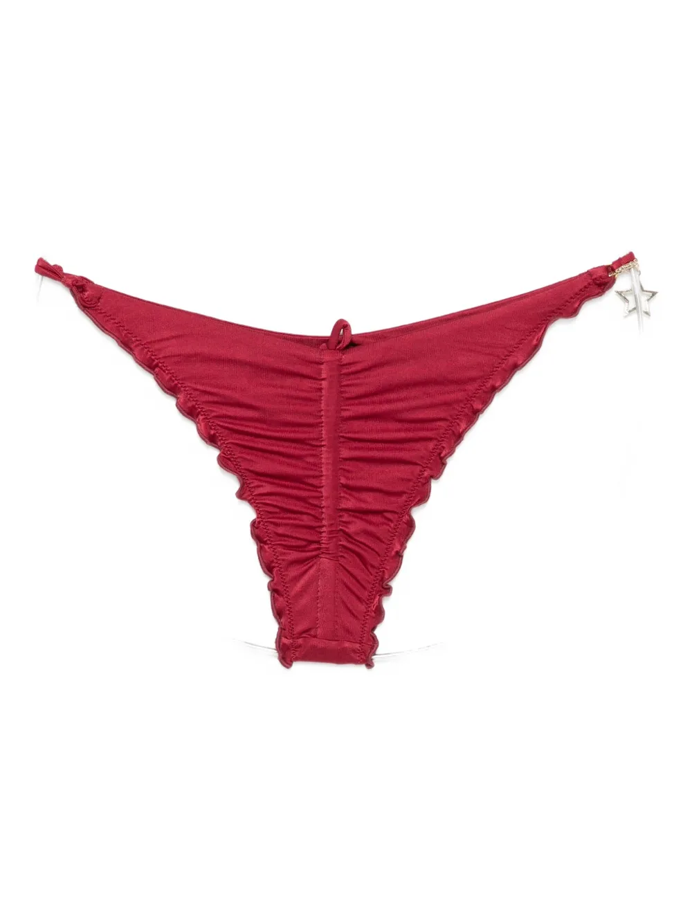 Agent Provocateur Ruffled Bikini Bottom In Red