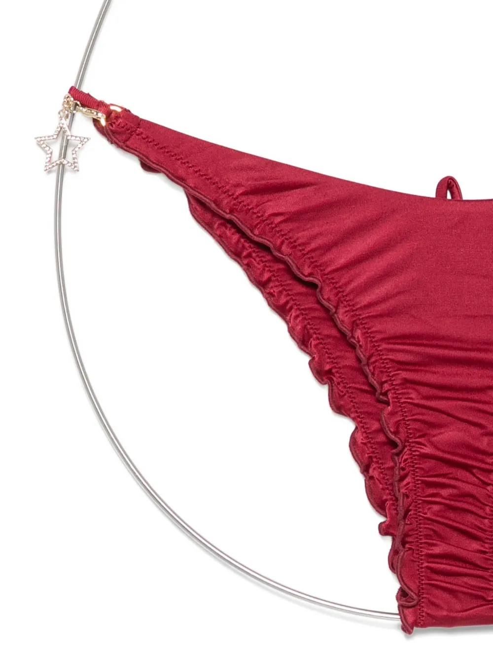 Agent Provocateur Ruffled Bikini Bottom In Red