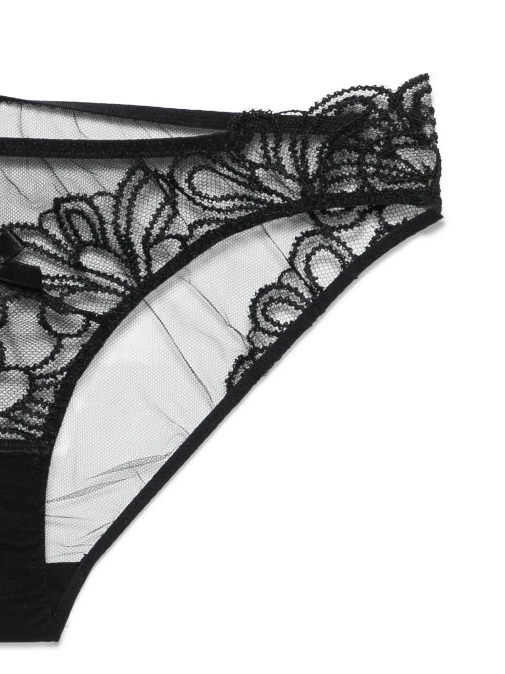 Agent Provocateur Slip met bloemenkant Zwart