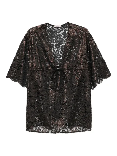 Agent Provocateur Trixa metallic-lace top