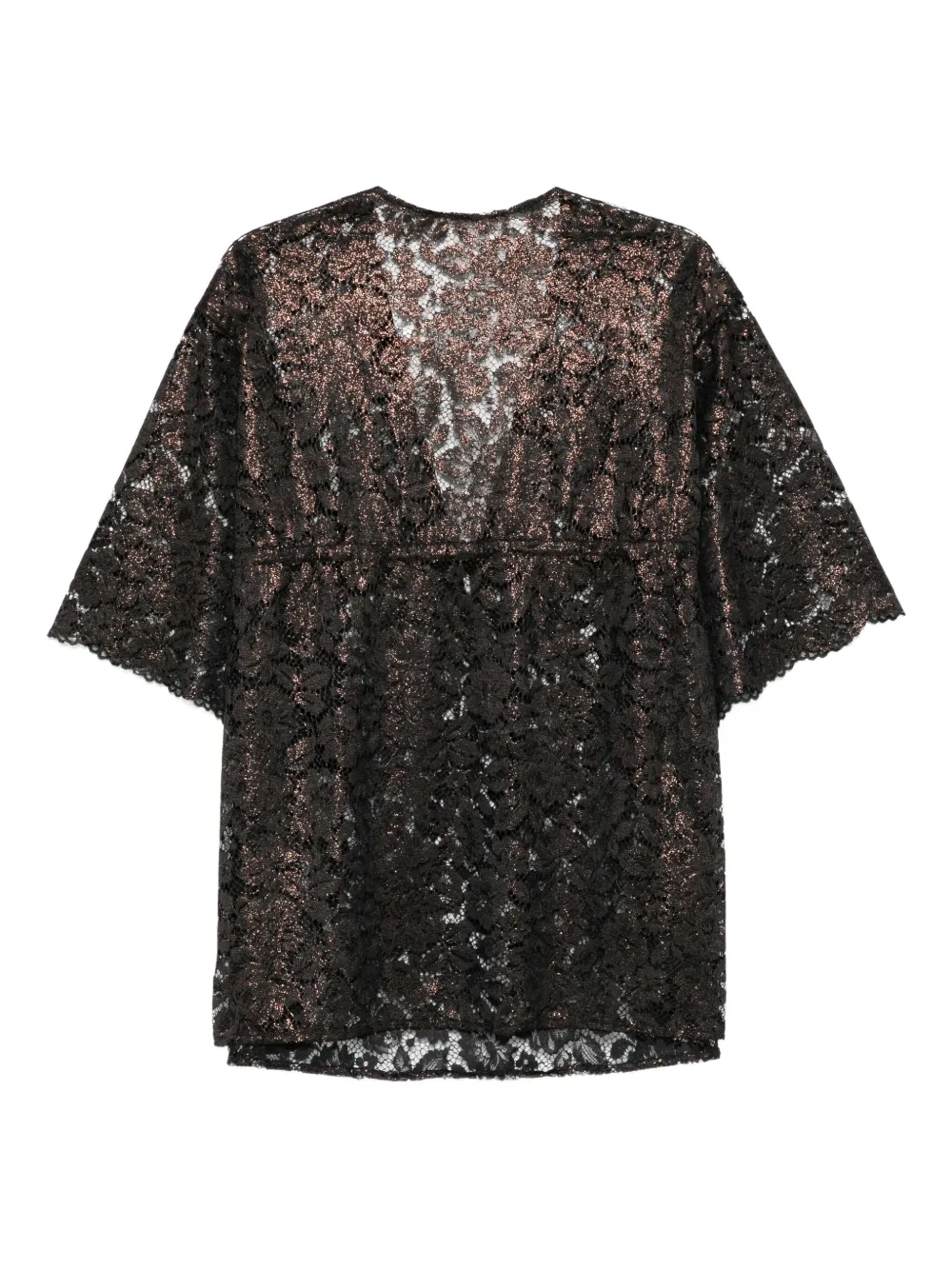 Agent Provocateur Trixa metallic-lace top | Beach Cover-Ups | Image 2
