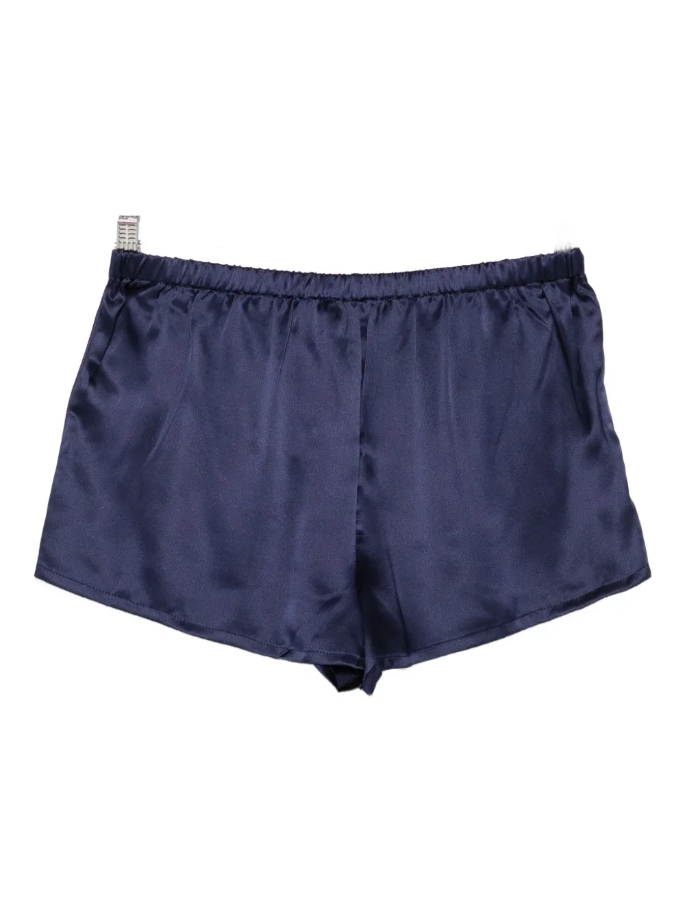 Agent Provocateur Drawstring Silk Shorts In Blue