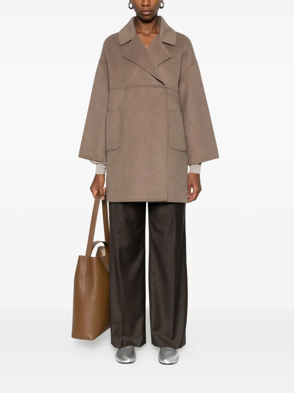 Betta Corradi patch-pocket lapel coat | Double Breasted & Peacoats | Image 2