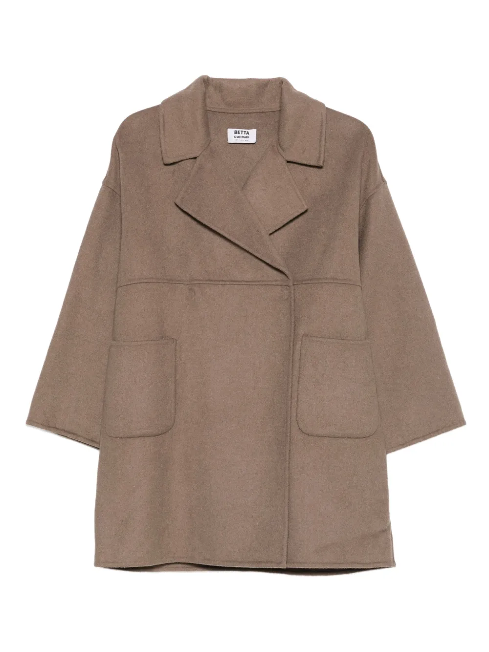 Betta Corradi patch-pocket lapel coat | Neutrals | Image 1