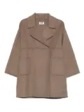 Betta Corradi patch-pocket lapel coat - Neutrals