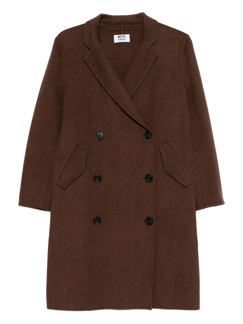 Betta Corradi double-breasted coat | Brown | Image 1