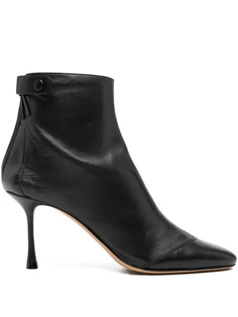 Francesco Russo 75mm leather zipped-back ankle boots