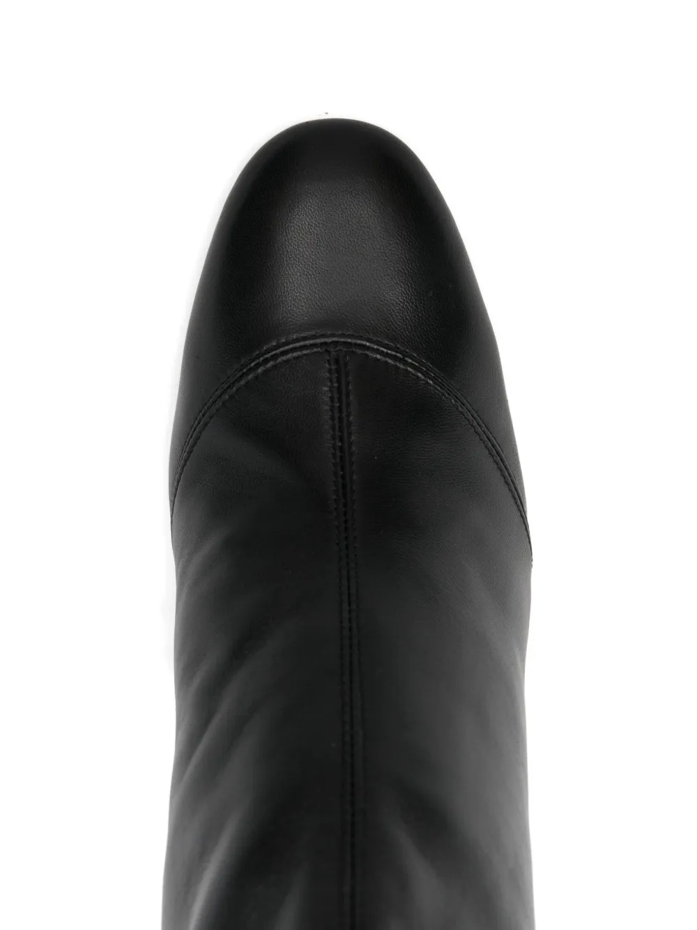 Francesco Russo 75mm Leather Zipped-back Ankle Boots In Black