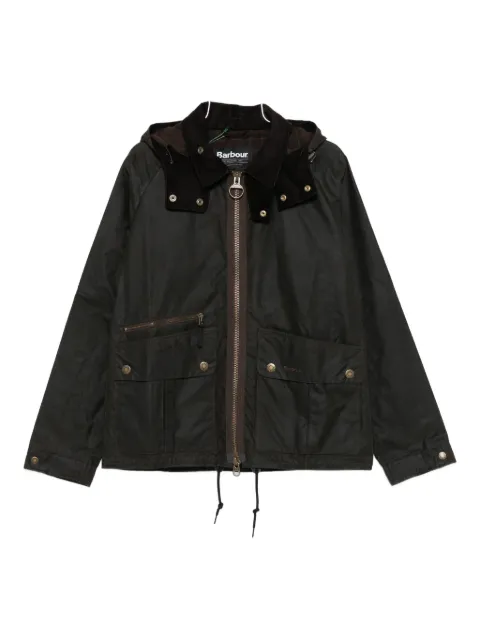 Barbour flap-pocket hooded jacket