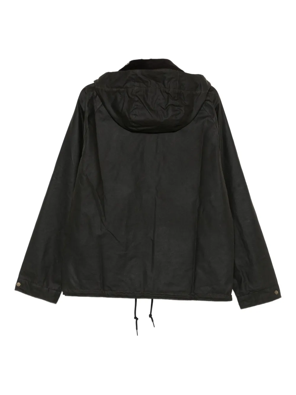 Barbour Flap-pocket Hooded Jacket In Black