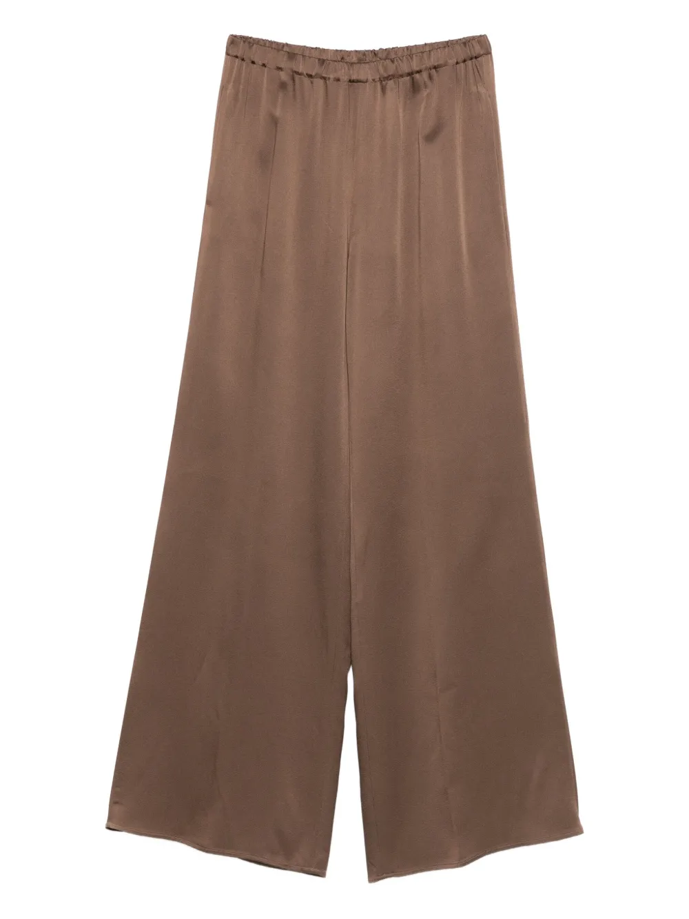 Antonelli elasticated-waist satin trousers | Brown | Image 1