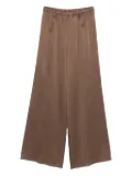 Antonelli elasticated-waist satin trousers - Brown