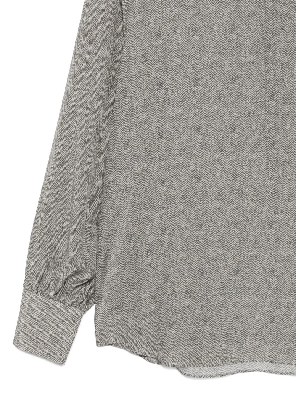 Antonelli Blouse met visgraatpatroon Grijs