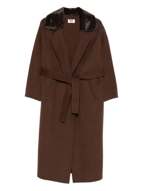 Betta Corradi panelled-collar belted coat