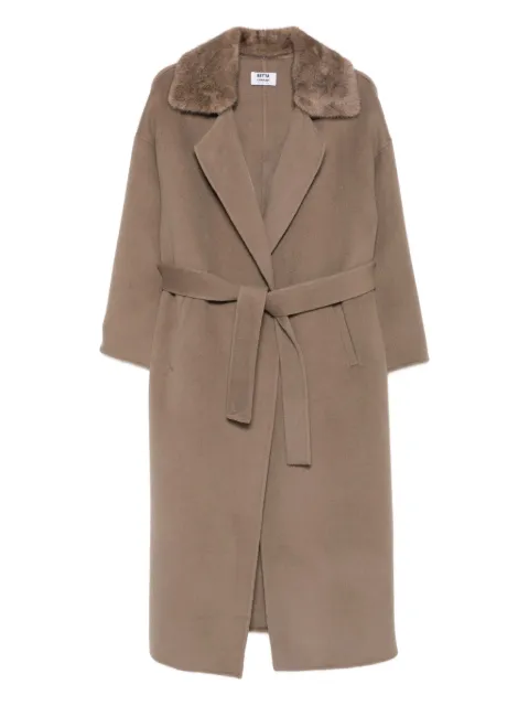 Betta Corradi panelled-collar belted coat